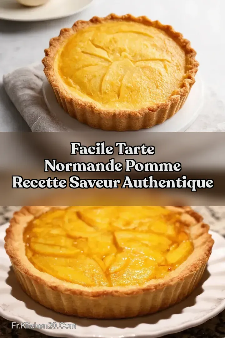 Facile Tarte Normande Pomme Recette Saveur Authentique