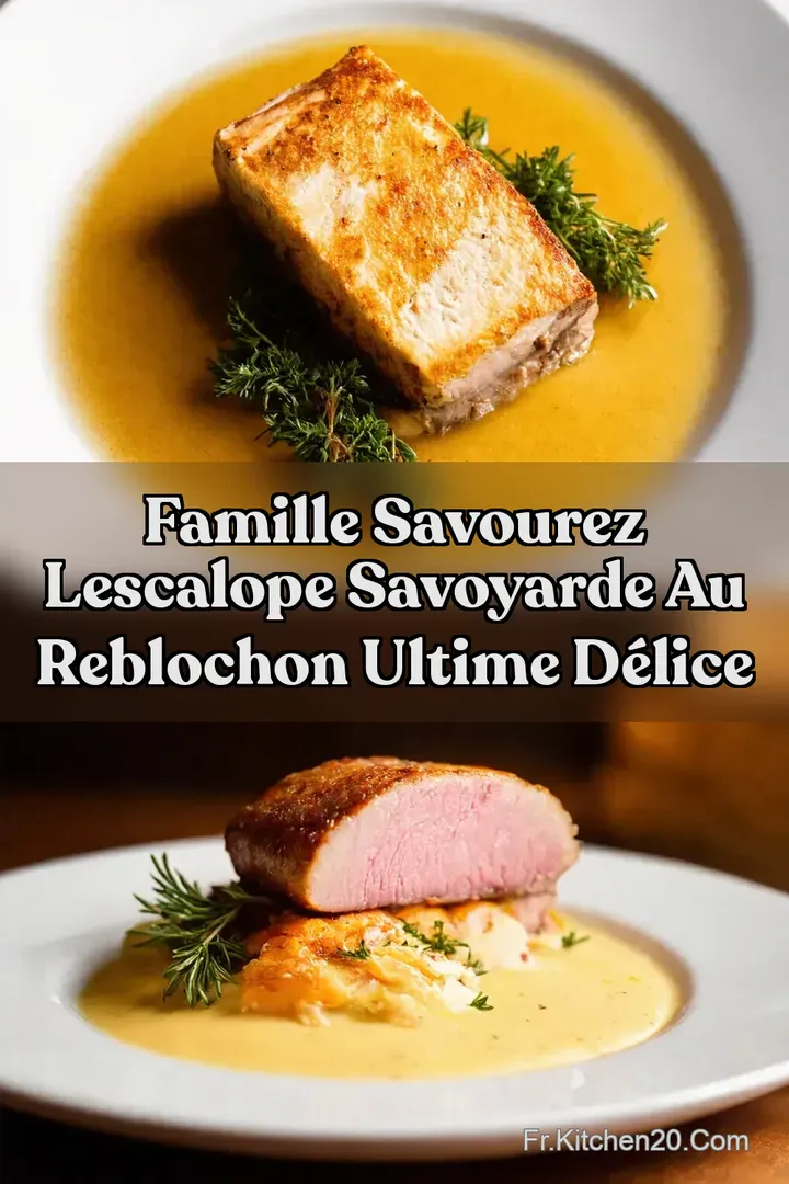 Famille Savourez lEscalope Savoyarde au Reblochon Ultime D&eacute;lice