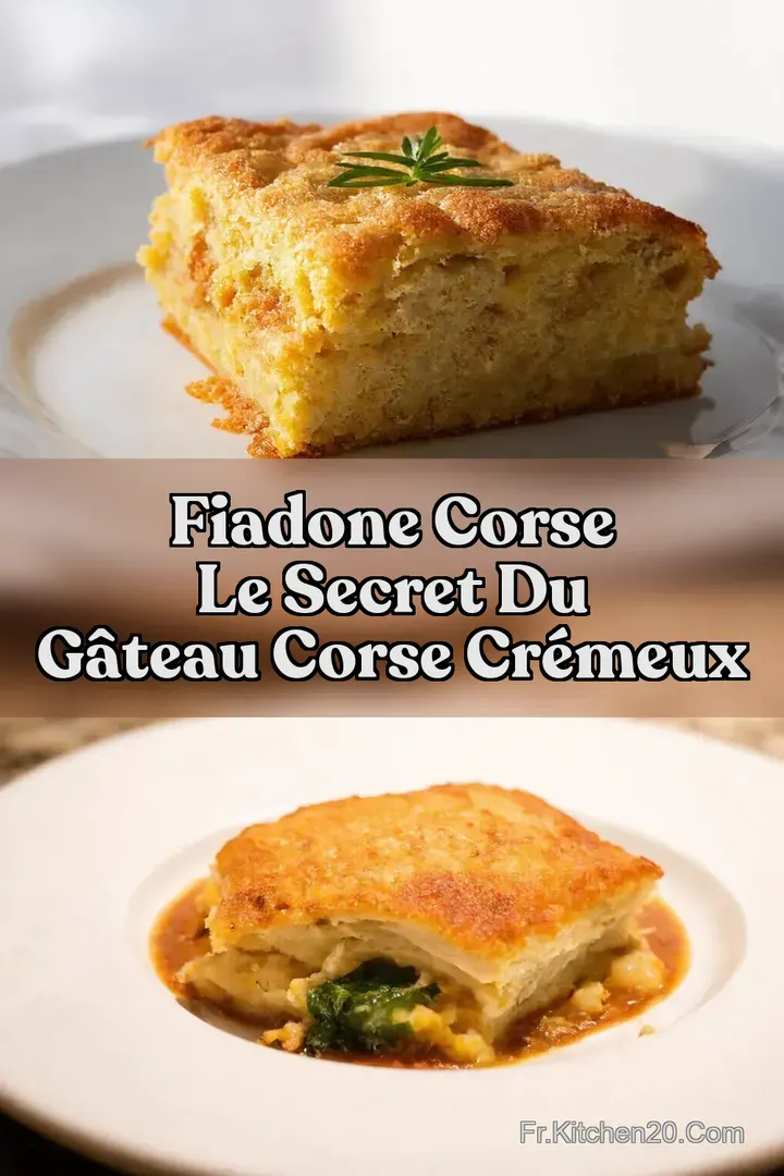 Fiadone Corse Le Secret du G&acirc;teau Corse Cr&eacute;meux