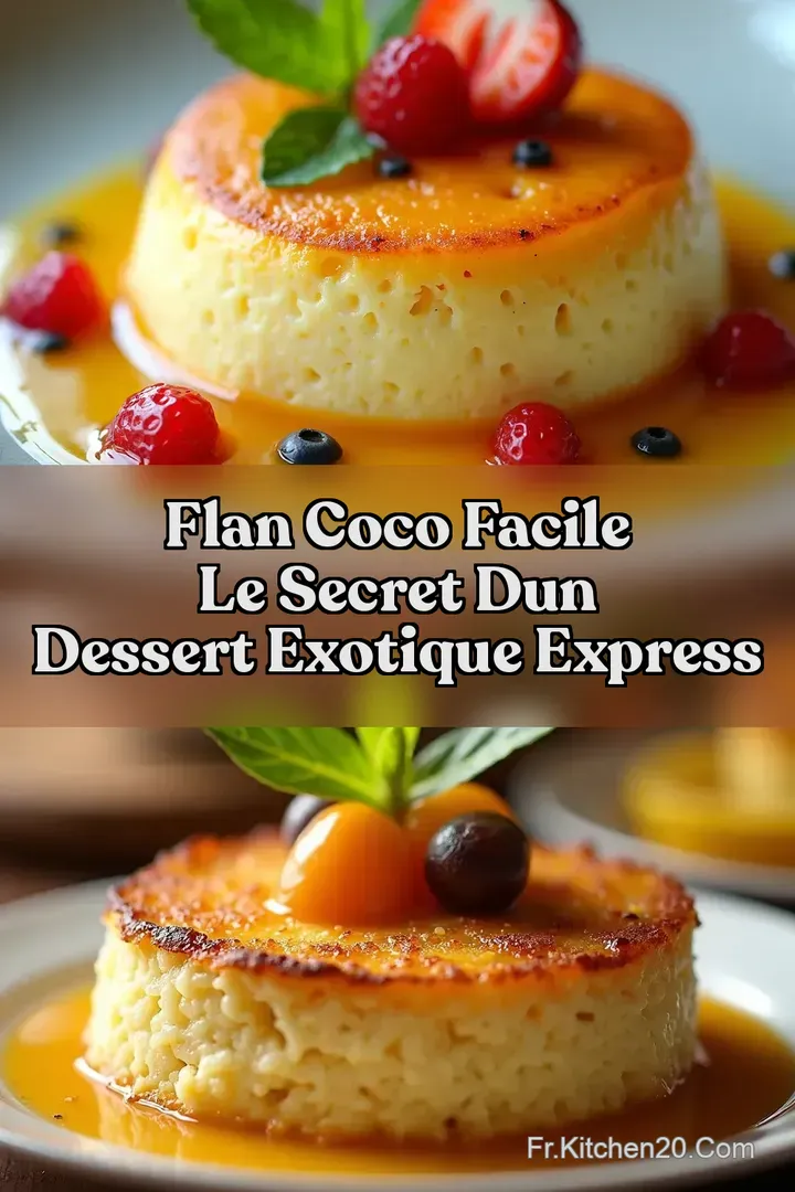 Flan coco facile Le Secret dun Dessert Exotique Express
