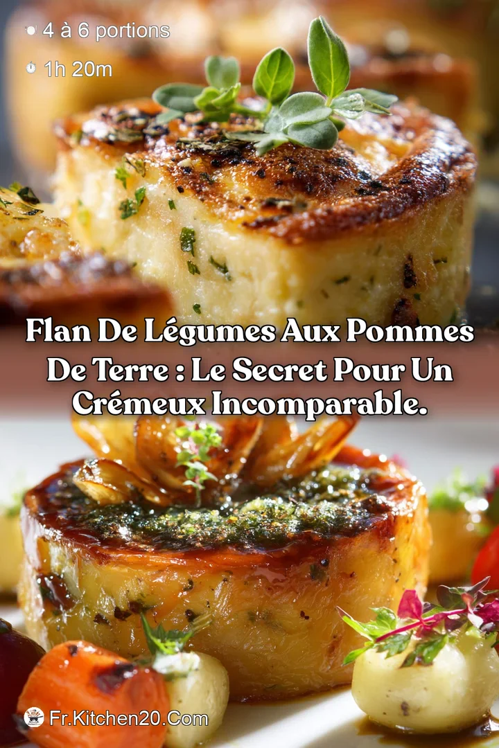 Flan de L&eacute;gumes aux Pommes de terre : Le secret pour un cr&eacute;meux incomparable.
