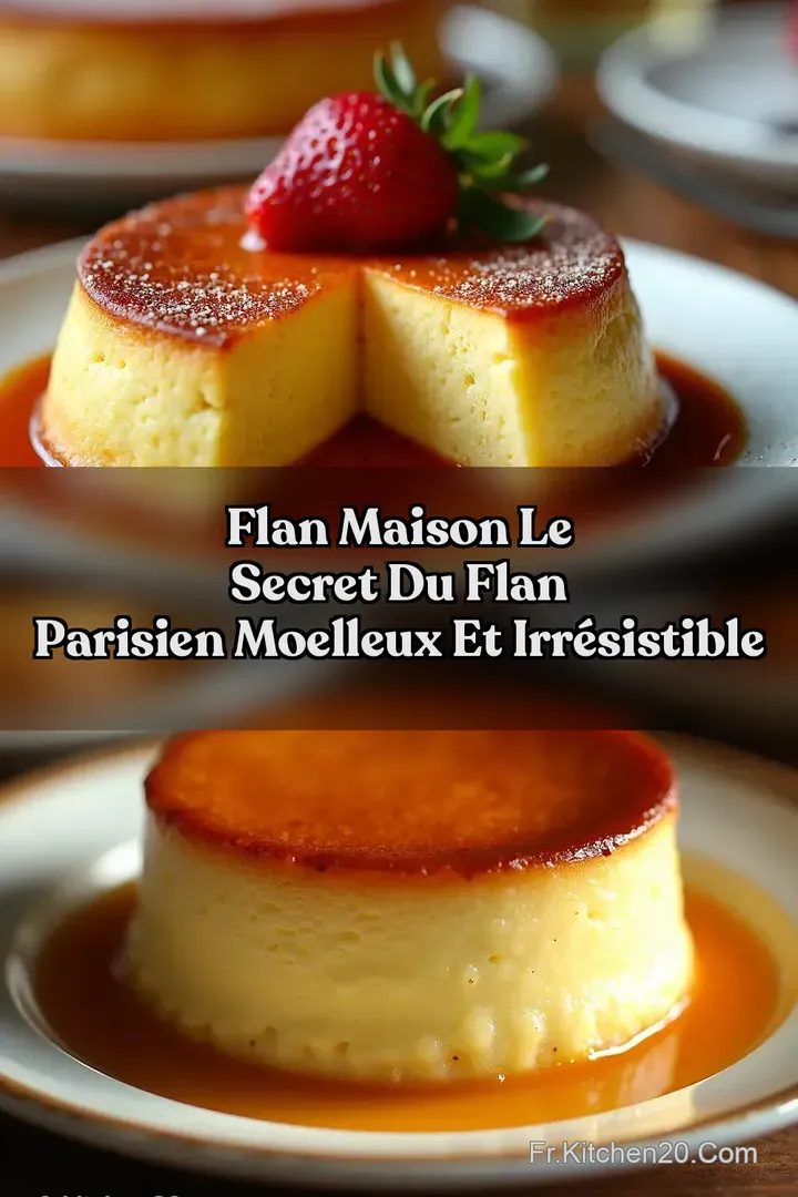 Flan Maison Le Secret du Flan Parisien Moelleux et Irr&eacute;sistible
