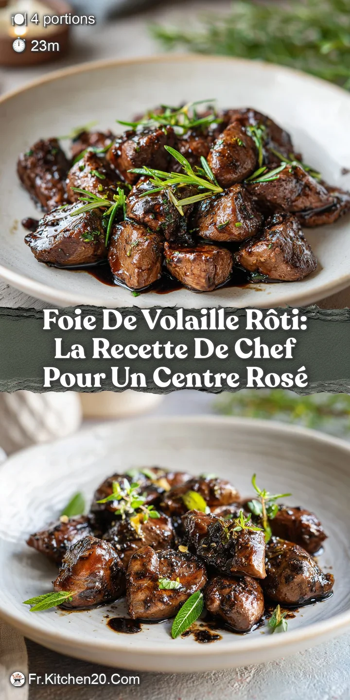 Close-up reveals the airy, almost whipped texture of the poached chicken liver, glistening with a light, savory glaze.