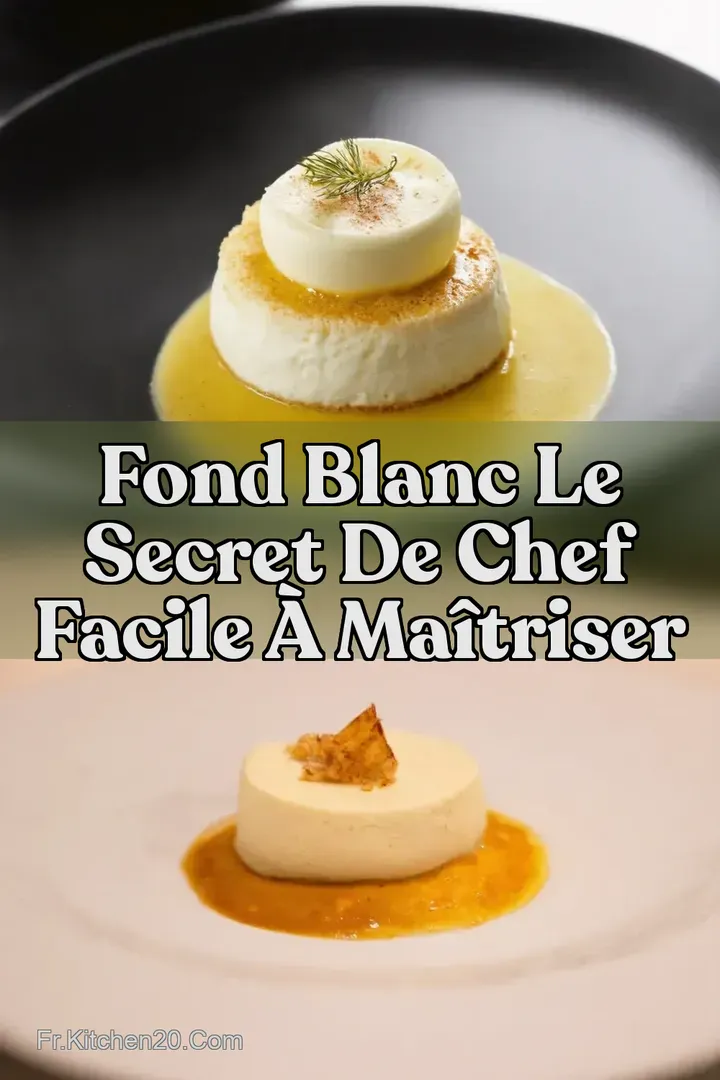 Fond Blanc Le Secret de Chef Facile &agrave; Ma&icirc;triser
