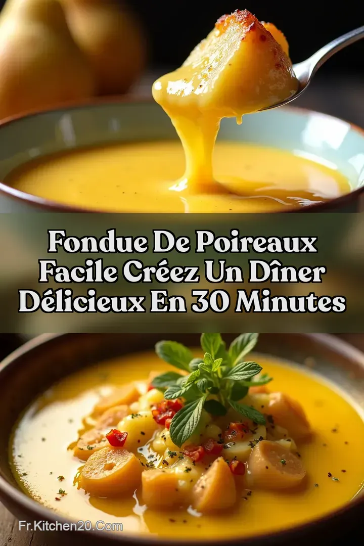 Fondue de Poireaux Facile Cr&eacute;ez un D&icirc;ner D&eacute;licieux en 30 Minutes