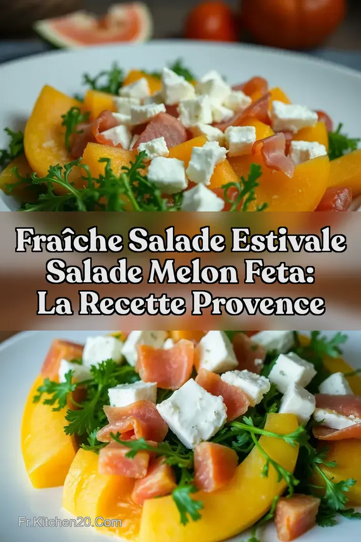 Fra&icirc;che Salade estivale Salade melon feta: La Recette Provence