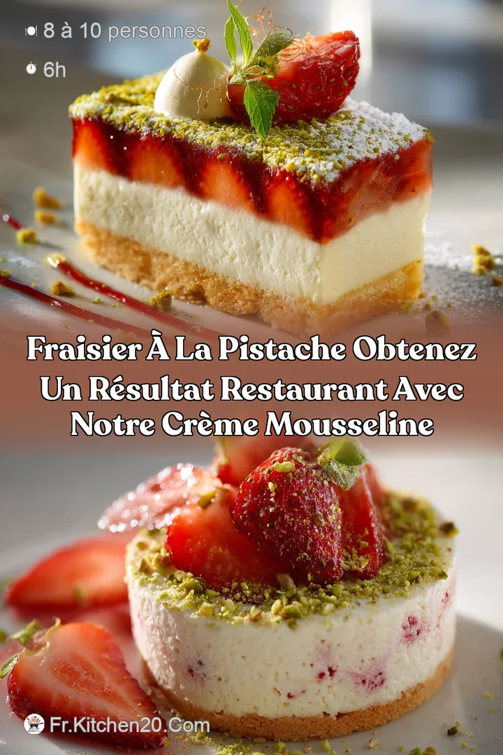 Fraisier &agrave; la Pistache Obtenez un r&eacute;sultat restaurant avec notre cr&egrave;me mousseline