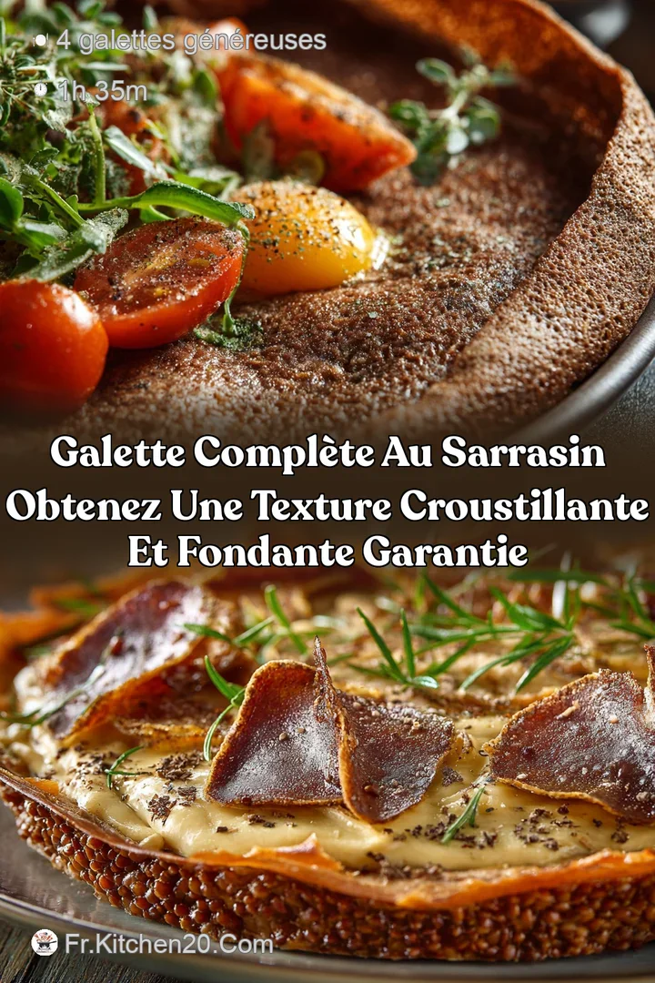 Galette compl&egrave;te au sarrasin Obtenez une texture croustillante et fondante garantie