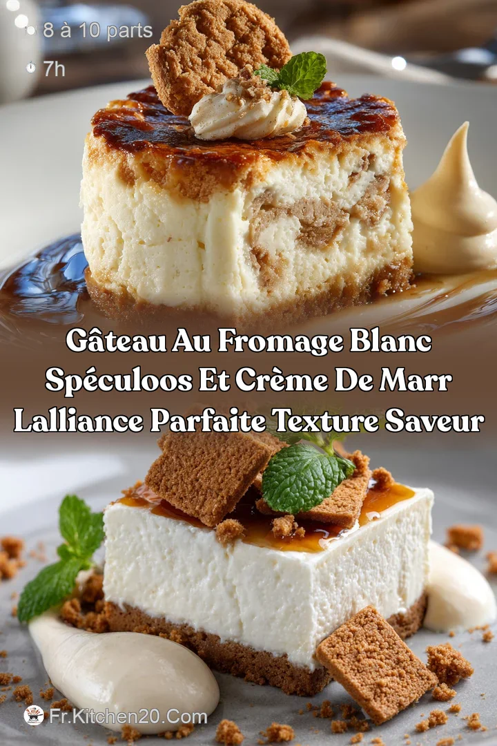 G&acirc;teau au Fromage blanc Sp&eacute;culoos et Cr&egrave;me de Marr Lalliance parfaite texture saveur