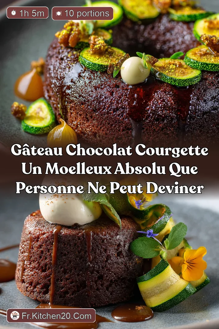 G&acirc;teau Chocolat Courgette Un moelleux absolu que personne ne peut deviner
