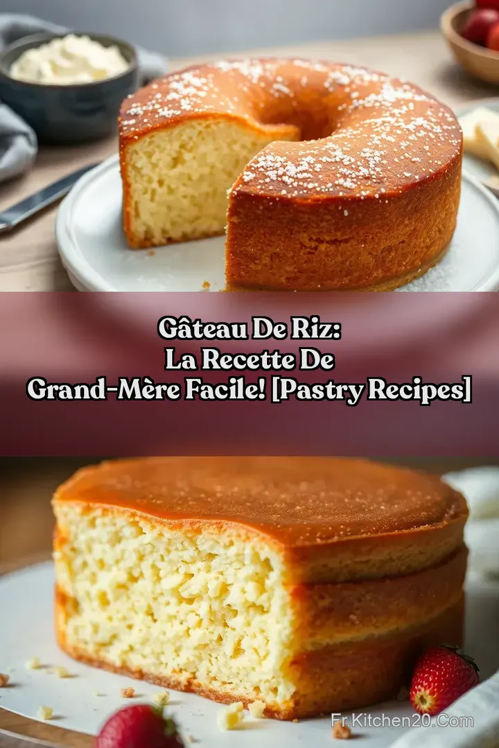 G&acirc;teau de Riz: La Recette de Grand-M&egrave;re Facile! [Pastry Recipes]