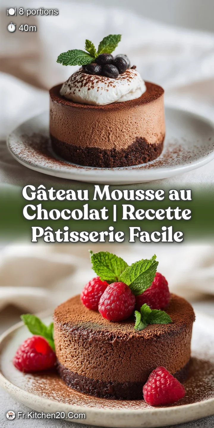 Deeply colored chocolate mousse, impossibly smooth and airy, with a glossy surface reflecting light.