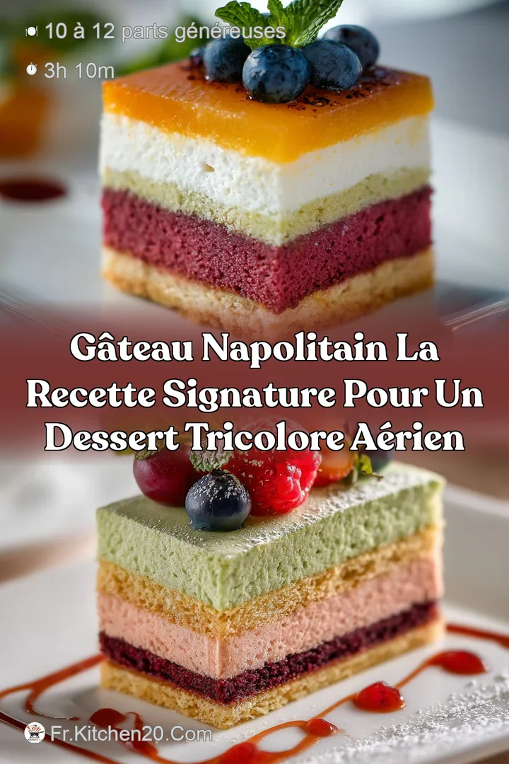 G&acirc;teau Napolitain La Recette Signature pour un Dessert Tricolore A&eacute;rien