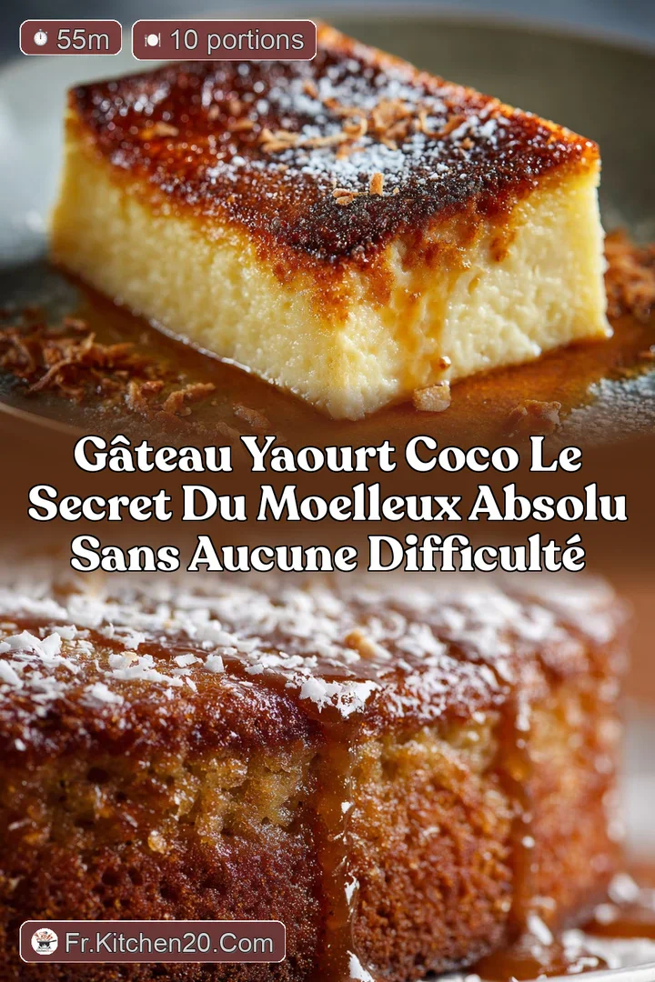 G&acirc;teau Yaourt Coco Le secret du moelleux absolu sans aucune difficult&eacute;