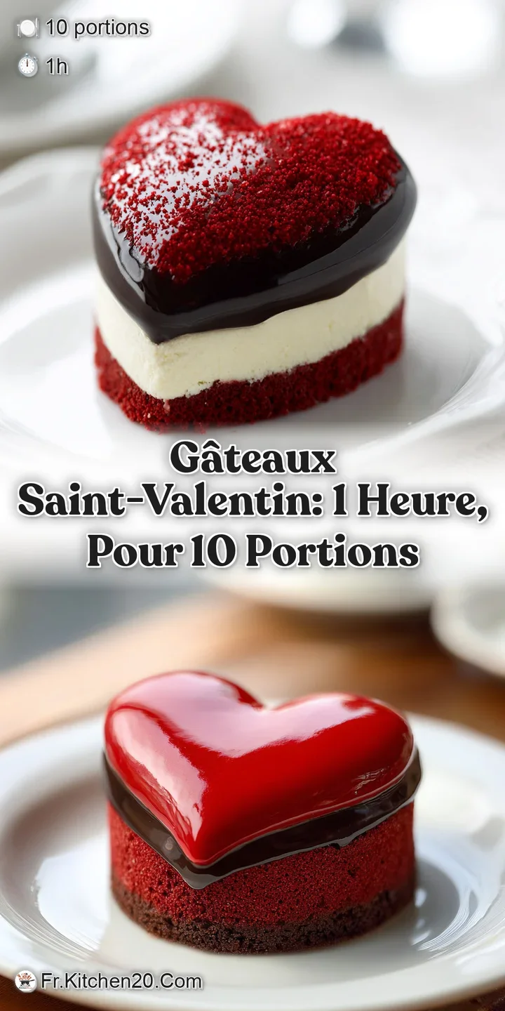 Close-up of a vibrant red heart-shaped cake; smooth glaze reflects light, showing a tempting, moist texture and delicate p...