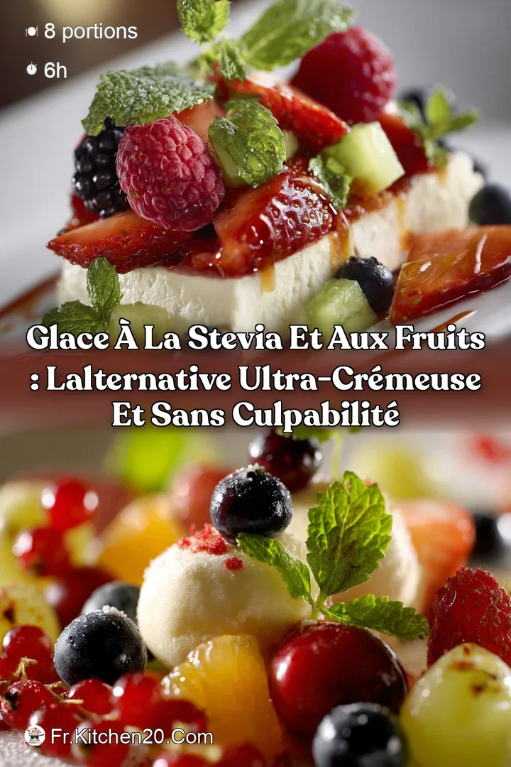 Glace &agrave; la Stevia et aux fruits : Lalternative ultra-cr&eacute;meuse et sans culpabilit&eacute;