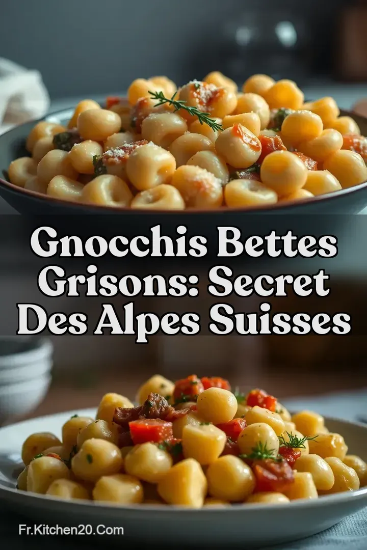 Gnocchis Bettes Grisons: Secret des Alpes Suisses
