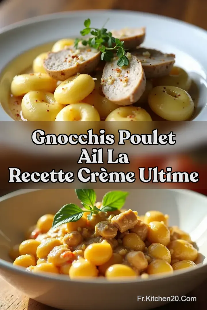 Gnocchis Poulet Ail La Recette Cr&egrave;me Ultime