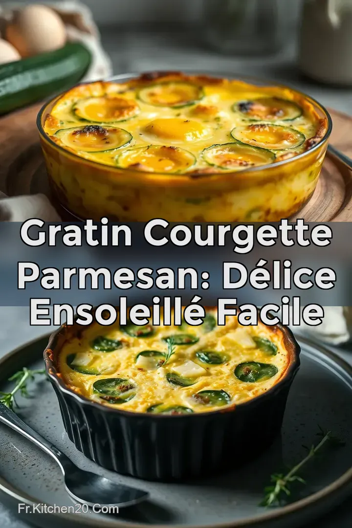 Gratin Courgette Parmesan: D&eacute;lice Ensoleill&eacute; Facile