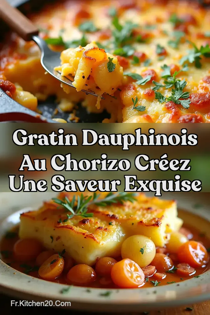 Gratin Dauphinois Au Chorizo Cr&eacute;ez une saveur exquise
