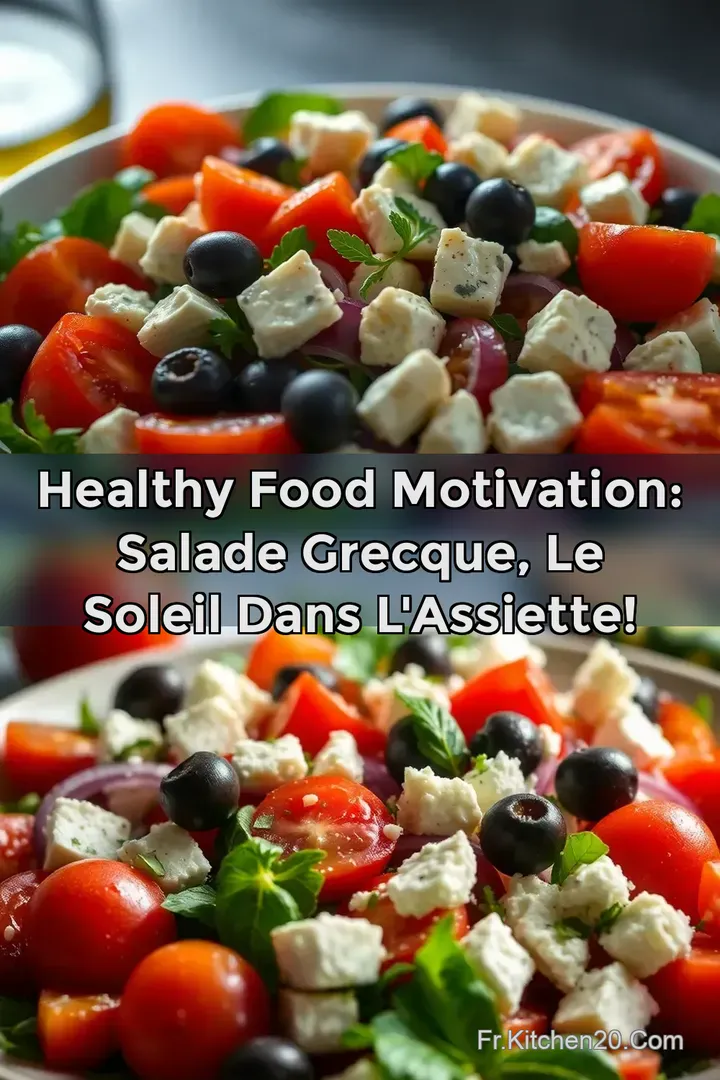 Healthy Food Motivation: Salade Grecque le soleil dans l assiette!