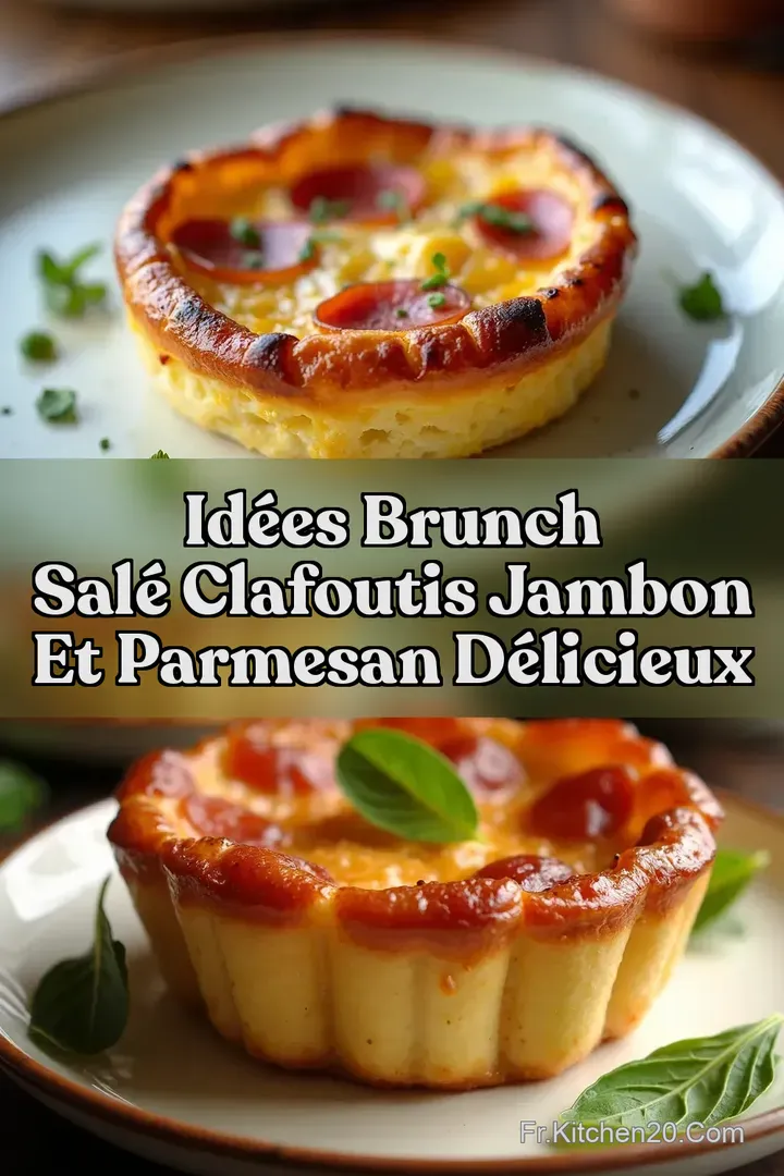 Id&eacute;es Brunch Sal&eacute; Clafoutis Jambon et Parmesan D&eacute;licieux