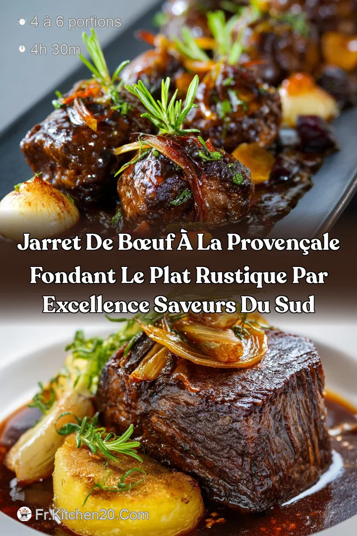 Jarret de B&oelig;uf &agrave; la Proven&ccedil;ale fondant Le plat rustique par excellence saveurs du sud