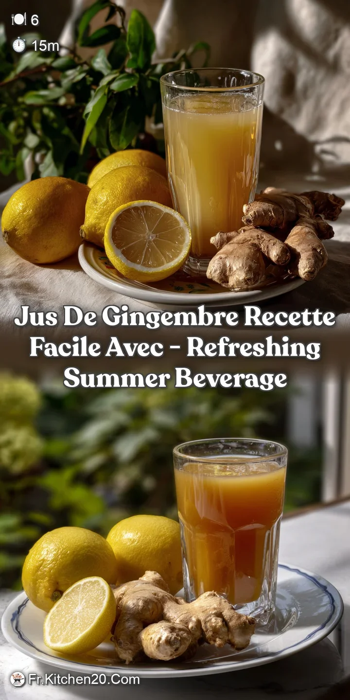 Close-up of a glass filled with freshly squeezed ginger juice, showcasing the pulp and color of the ginger, and a slice of...