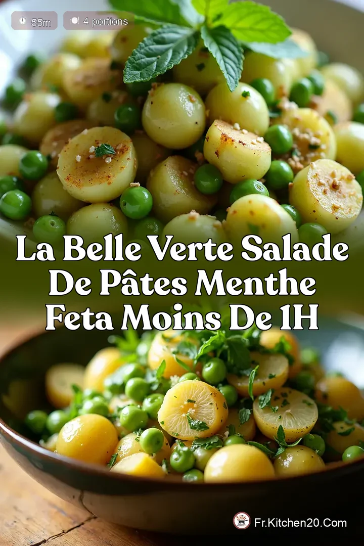 La Belle Verte Salade de P&acirc;tes Menthe Feta Moins de 1H