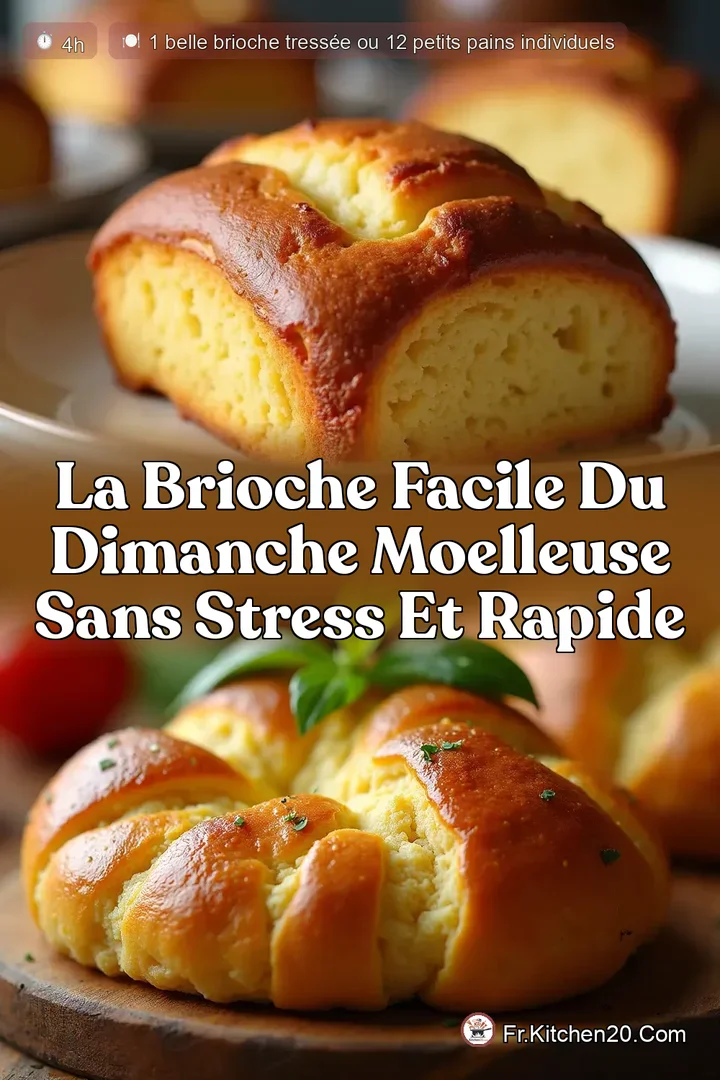 La Brioche Facile du Dimanche Moelleuse Sans Stress et Rapide