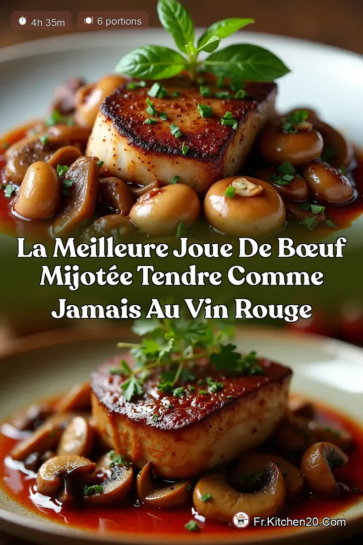 La Meilleure Joue de B&oelig;uf Mijot&eacute;e Tendre comme jamais au Vin Rouge