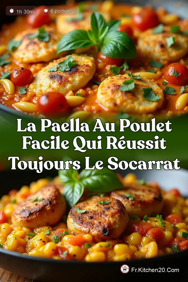 La Paella au Poulet Facile Qui R&eacute;ussit Toujours le Socarrat
