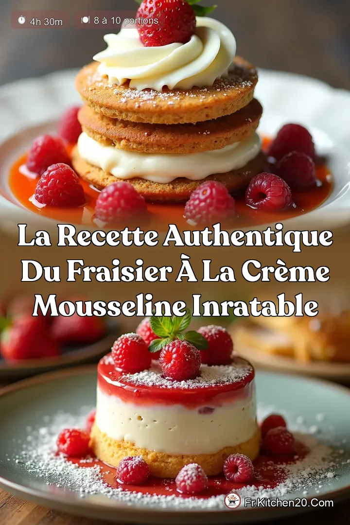 La Recette Authentique du Fraisier &agrave; la Cr&egrave;me Mousseline Inratable
