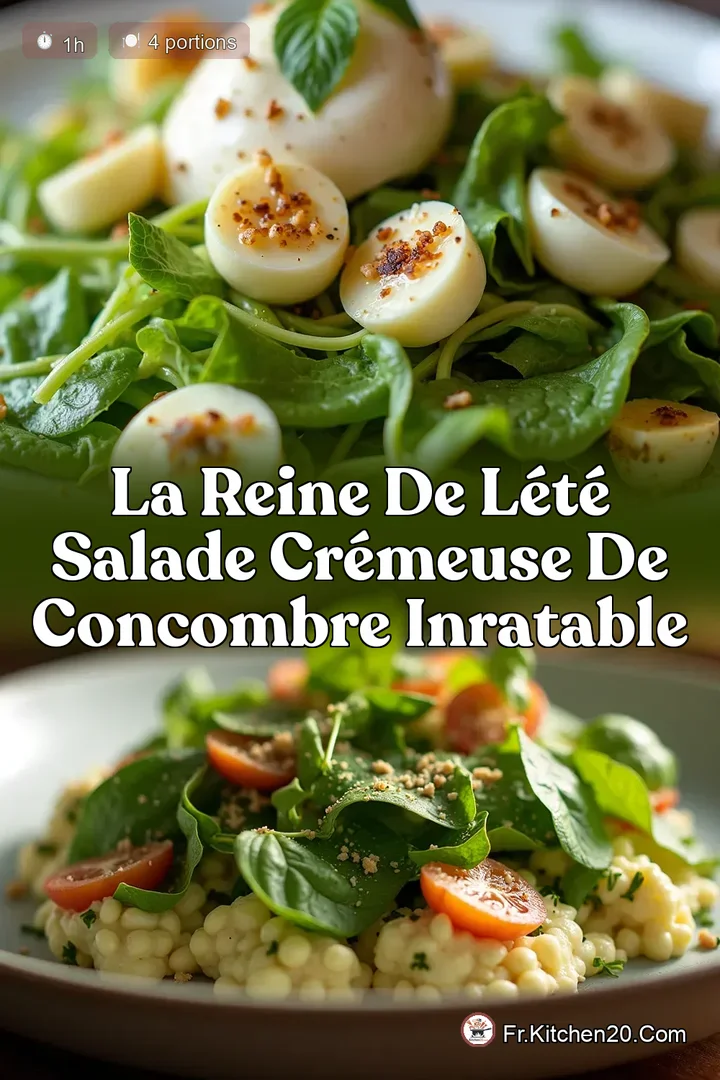 La Reine de l&Eacute;t&eacute; Salade Cr&eacute;meuse de Concombre Inratable