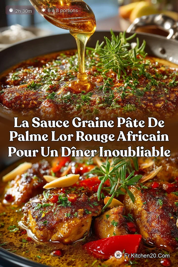 La Sauce Graine P&acirc;te de Palme LOr Rouge africain pour un d&icirc;ner inoubliable
