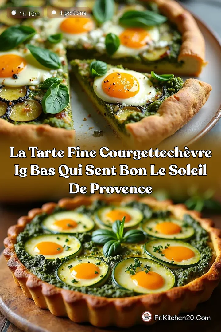 La Tarte Fine CourgetteCh&egrave;vre IG Bas qui sent bon le Soleil de Provence