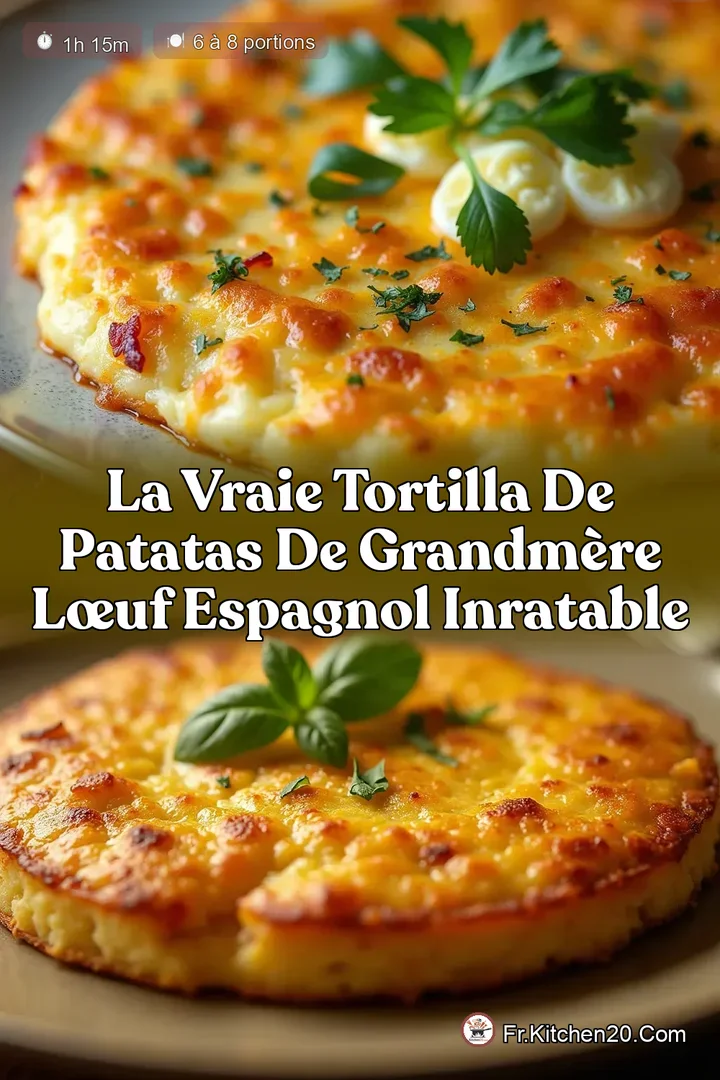 La Vraie Tortilla de Patatas de GrandM&egrave;re L&OElig;uf Espagnol Inratable