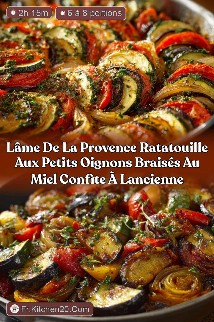 L&acirc;me de la Provence Ratatouille aux petits Oignons brais&eacute;s au Miel confite &agrave; lancienne