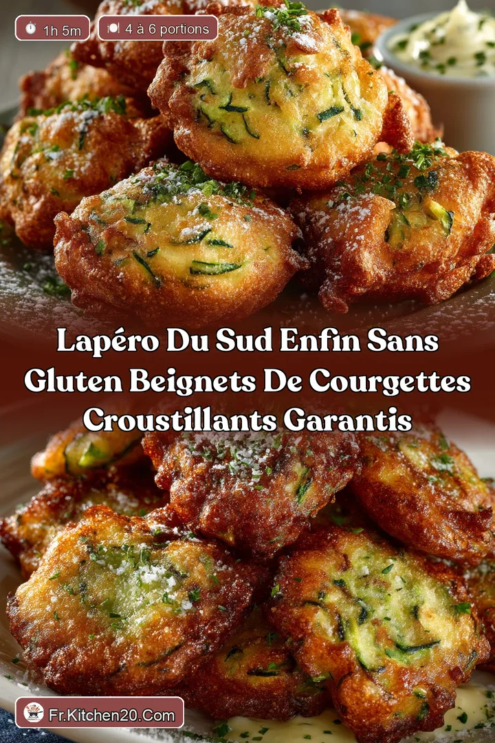 Lap&eacute;ro du Sud enfin Sans Gluten Beignets de Courgettes Croustillants garantis