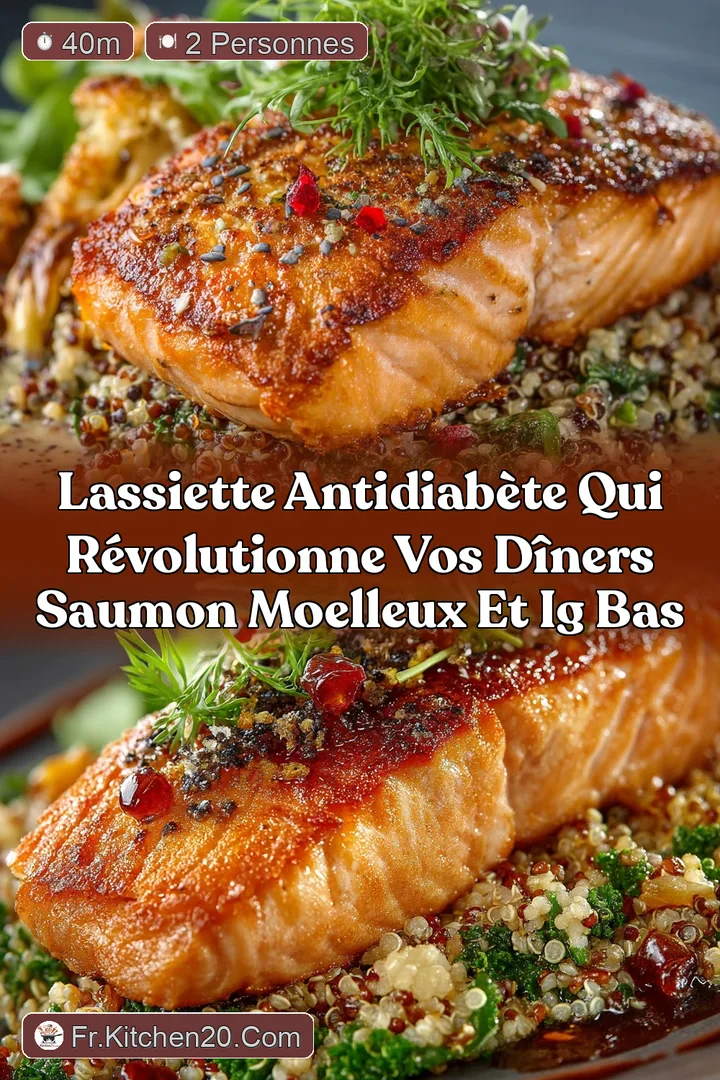 LAssiette AntiDiab&egrave;te qui R&eacute;volutionne vos D&icirc;ners Saumon Moelleux et IG Bas
