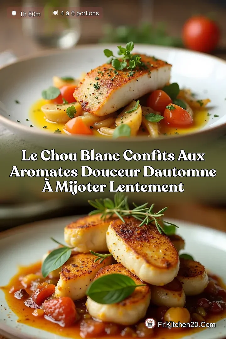 Le Chou Blanc Confits aux Aromates Douceur dAutomne &agrave; Mijoter Lentement