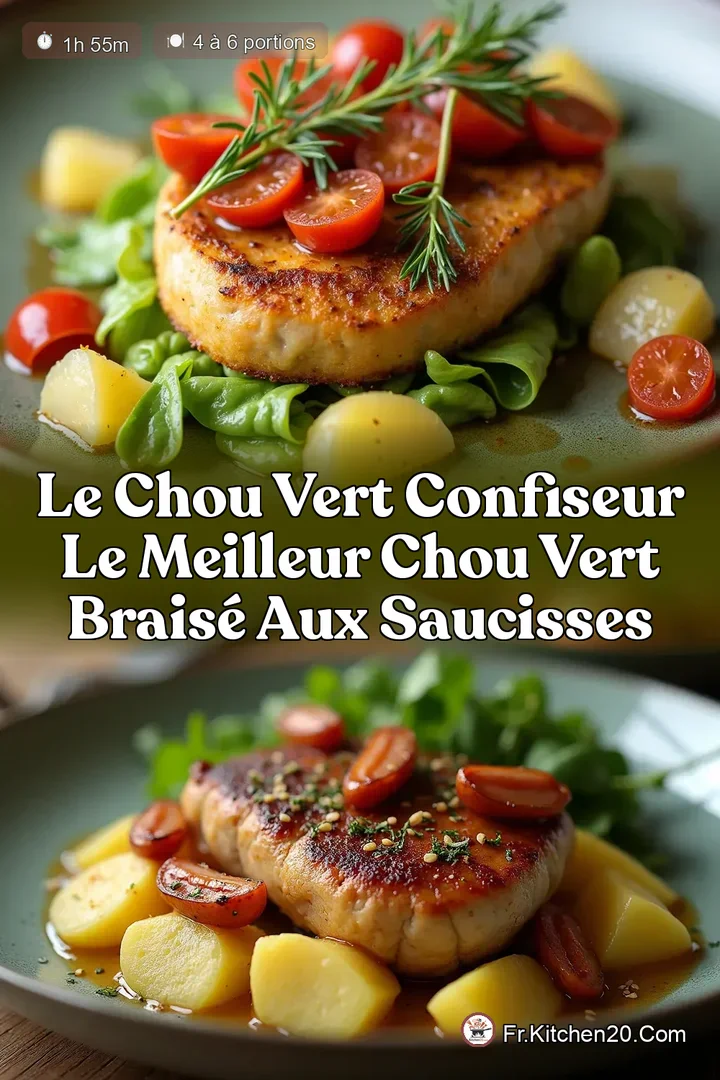 Le Chou Vert Confiseur Le Meilleur Chou Vert Brais&eacute; aux Saucisses