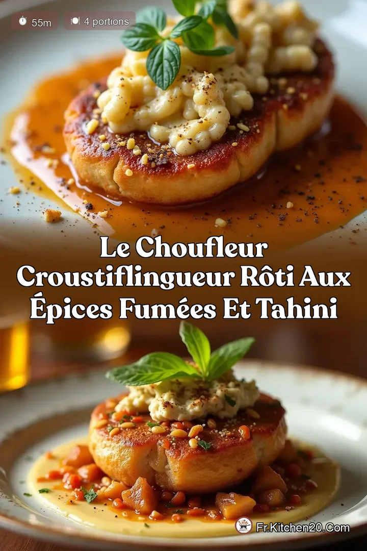 Le ChouFleur CroustiFlingueur R&ocirc;ti aux &Eacute;pices Fum&eacute;es et Tahini