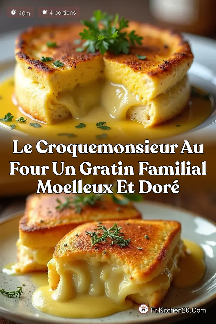 Le CroqueMonsieur au Four Un Gratin Familial Moelleux et Dor&eacute;