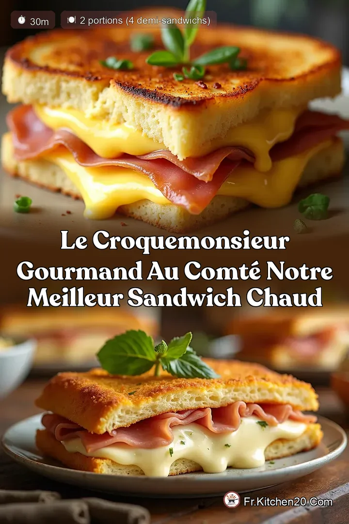 Le CroqueMonsieur Gourmand au Comt&eacute; Notre Meilleur Sandwich Chaud