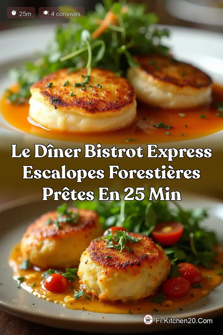 Le D&icirc;ner Bistrot Express Escalopes Foresti&egrave;res Pr&ecirc;tes en 25 Min