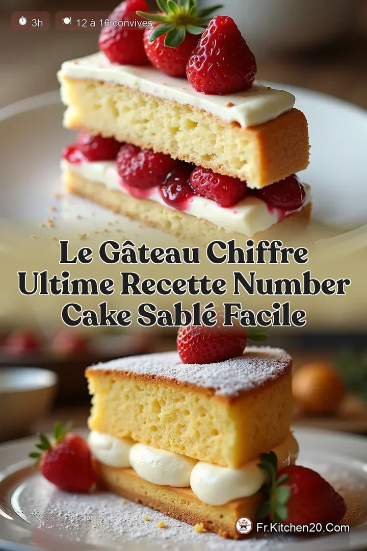 Le G&acirc;teau Chiffre Ultime Recette Number Cake Sabl&eacute; Facile