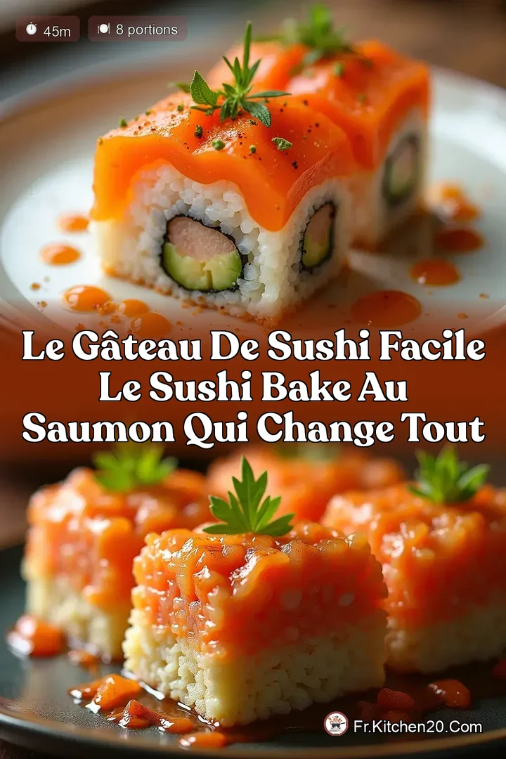 Le G&acirc;teau de Sushi Facile Le Sushi Bake au Saumon qui Change Tout