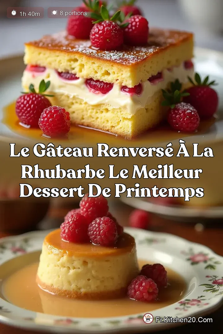 Le G&acirc;teau Renvers&eacute; &agrave; la Rhubarbe Le Meilleur Dessert de Printemps
