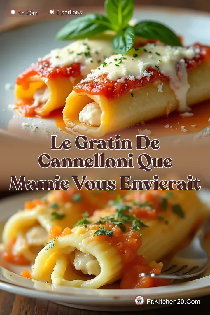 Le Gratin de Cannelloni que Mamie vous envierait